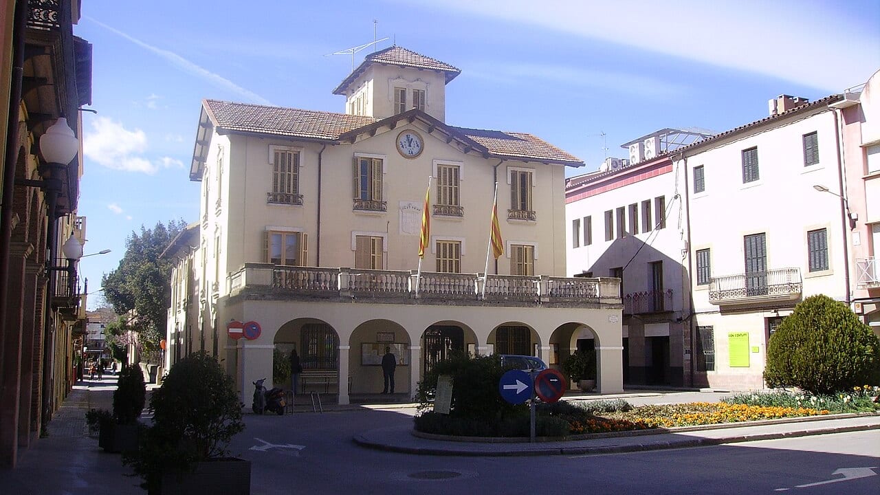 Vista de Cardedeu, al Vallès Oriental